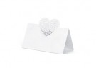 Bordkort hjerteformet ornament 10 pk thumbnail
