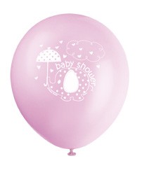 Elefant - ballonger 8 pk rosa
