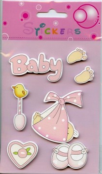 Stickers med babyrelaterte motiv Rosa Baby