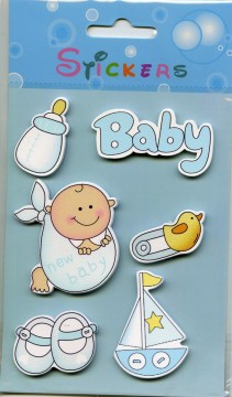 Stickers med babyrelaterte motiv Blåbaby
