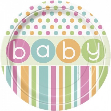 Baby - liten papptallerken 8 pk