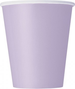 Ensfarget pappkrus 8 pk lavendel