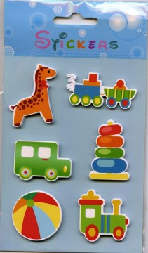 Stickers med babyrelaterte motiv Blå Leker