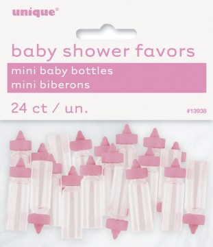 Minitåteflasker 24 pk rosa