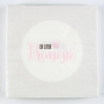 Servietter "En liten prinsesse" 20pk