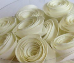 Papirblomster 20 pk kremhvit